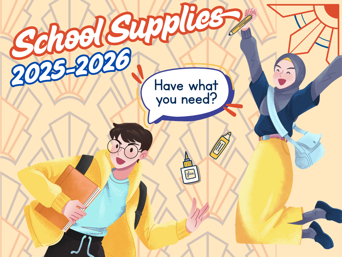  School Supply list for the 2025 - 2026 school year